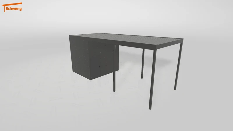 #DE Schweng Flachdachcarport C600 (ID 33jzyw)