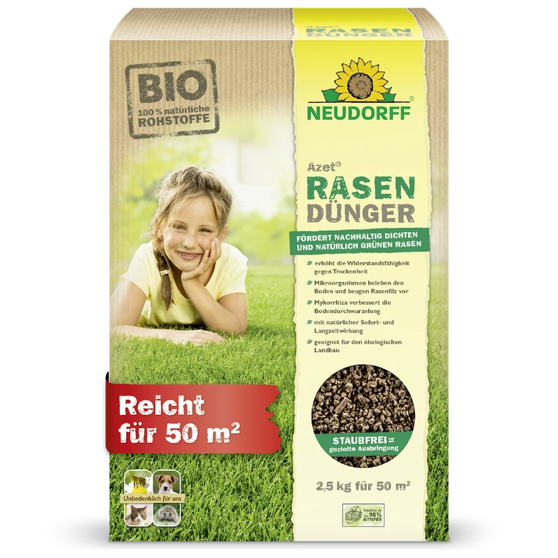Azet RasenDünger 2,5 kg bis 5 kg