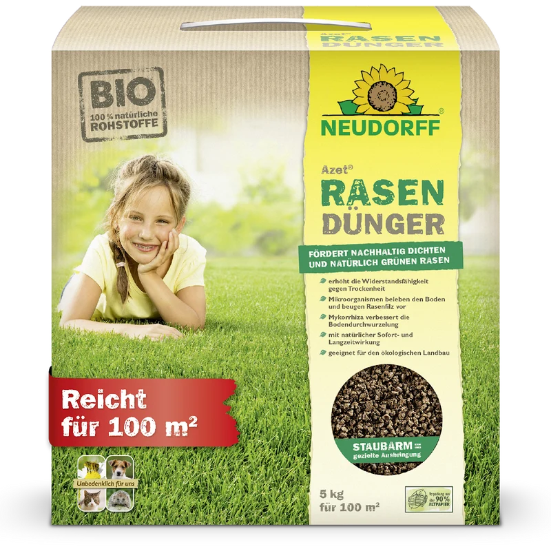Azet RasenDünger 2,5 kg bis 5 kg