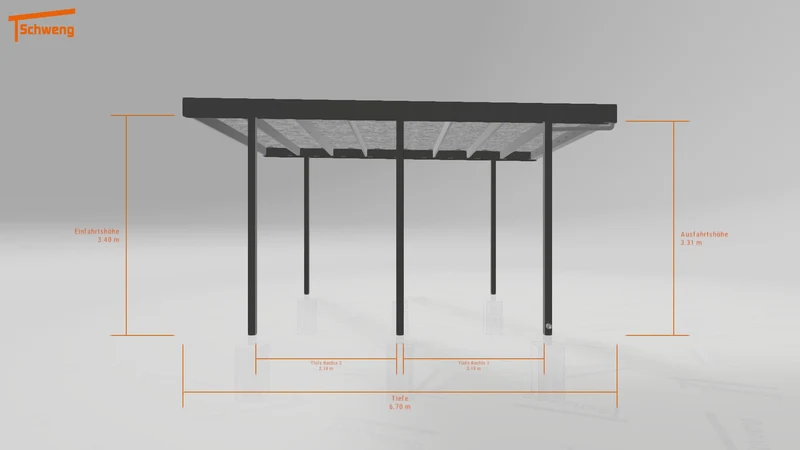 #DE Schweng Flachdachcarport C600 (ID ygvxvb) #MTG