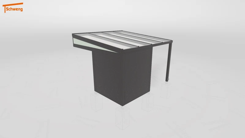 #DE Schweng Terrassenüberdachung S350 (ID 42747g)