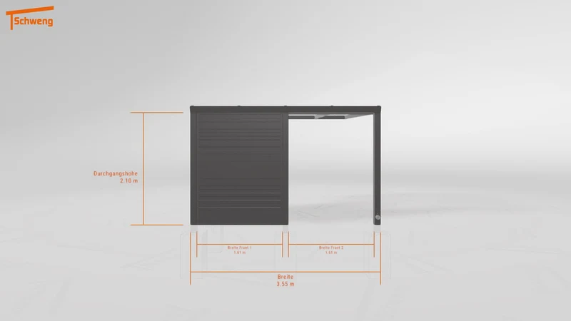 #DE Schweng Terrassenüberdachung S350 (ID 42747g)