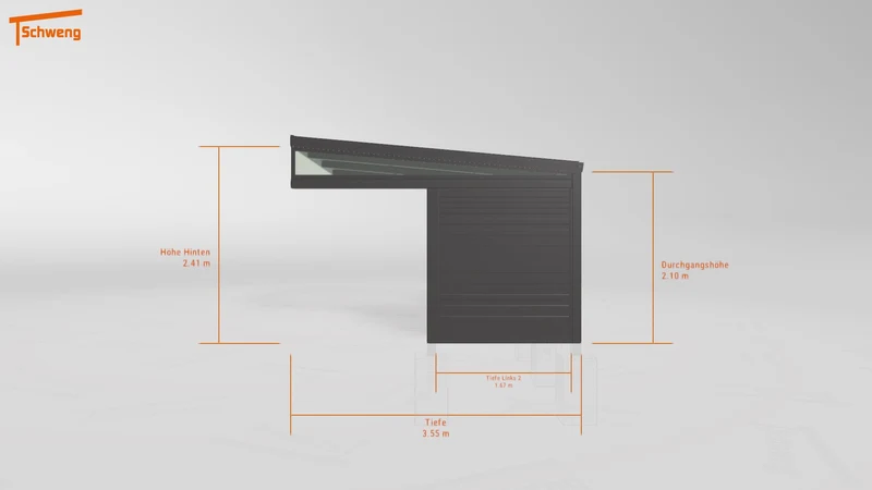 #DE Schweng Terrassenüberdachung S350 (ID 42747g)