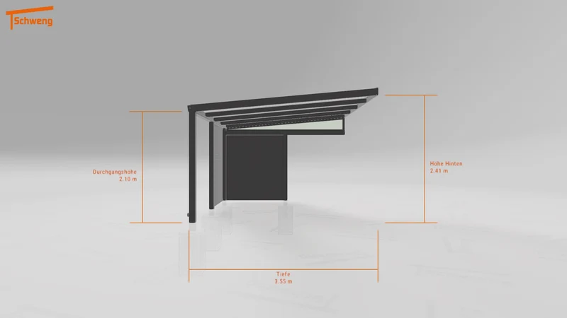#DE Schweng Terrassenüberdachung S350 (ID 42747g)