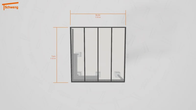 #DE Schweng Terrassenüberdachung S350 (ID 42747g)