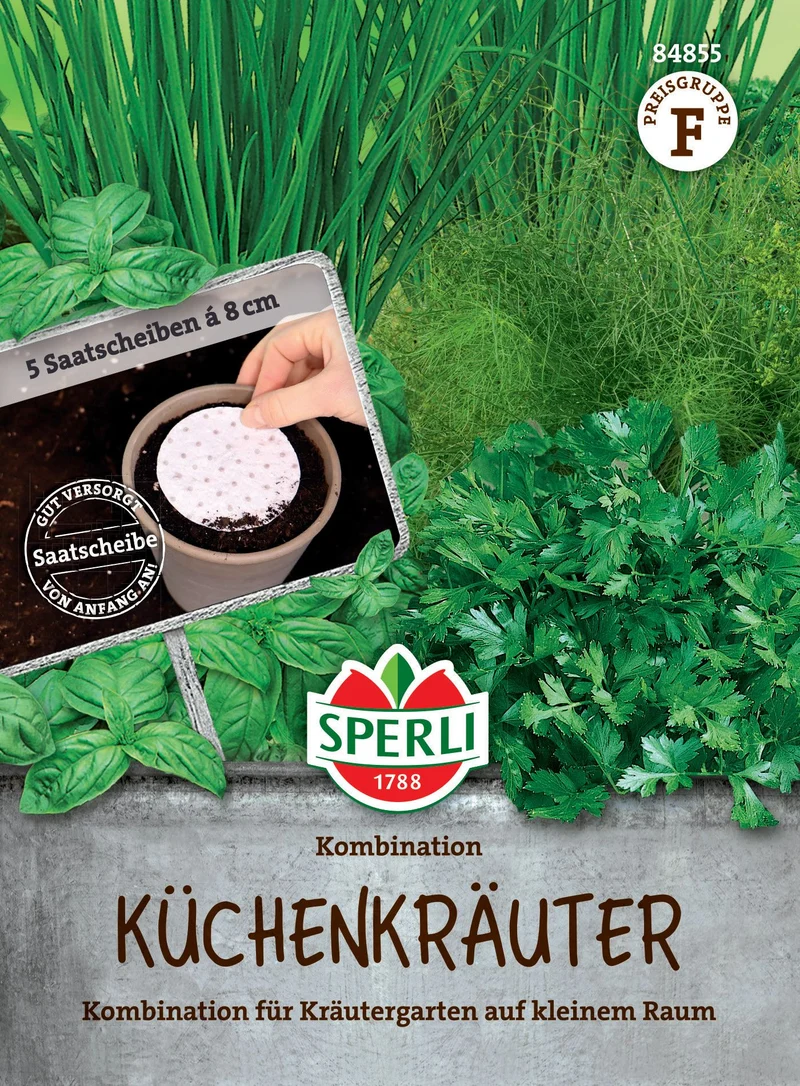 Küchenkräutersamen, Saatscheibe