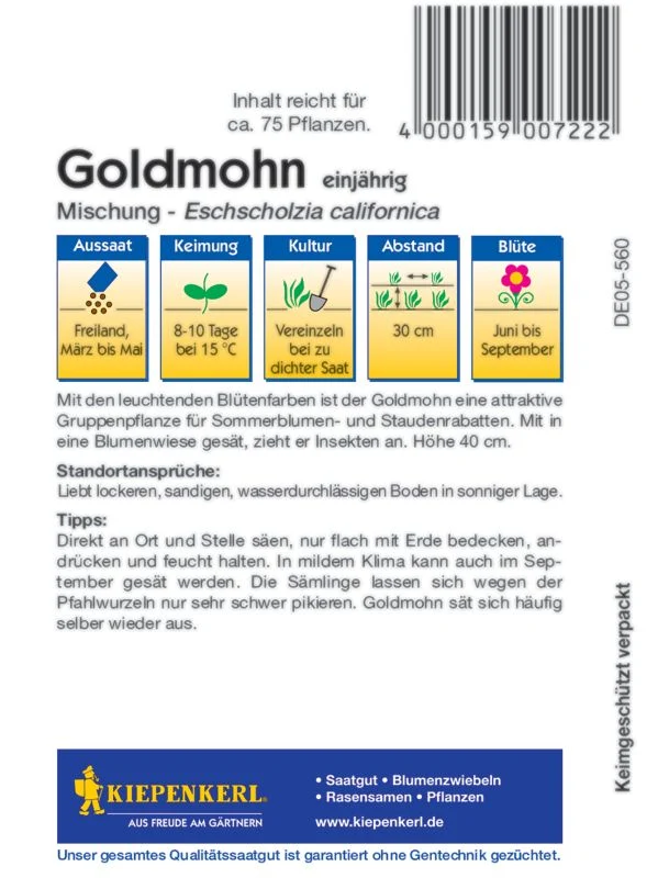 Goldmohn Mischung
