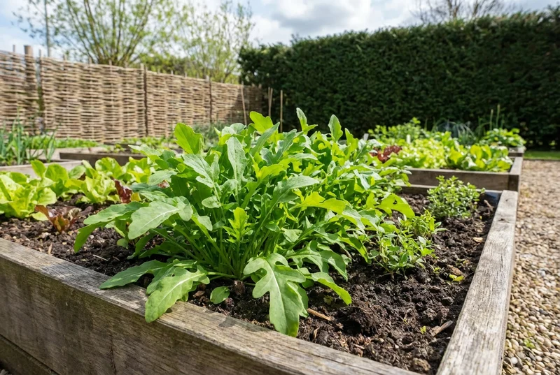 Rucola, italienisch geschnittenes Gemüse