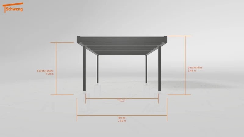#DE Schweng Flachdachcarport C600 (ID jj4xvn)