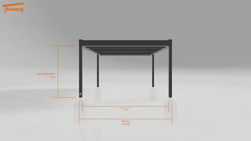 #DE Schweng Flachdachcarport C600 (ID jj4xvn)