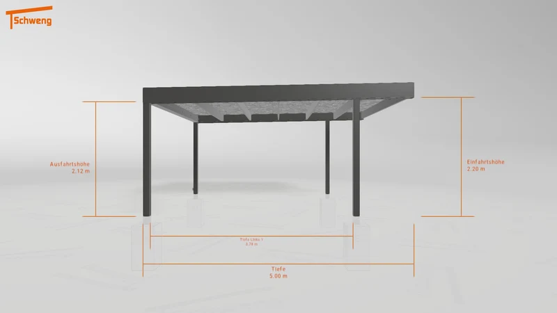 #DE Schweng Flachdachcarport C600 (ID jj4xvn)
