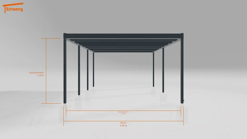 #DE Schweng Flachdachcarport C600 (ID qdw557) #MTG