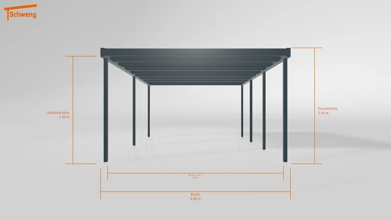 #DE Schweng Flachdachcarport C600 (ID 42jmmy) #MTG