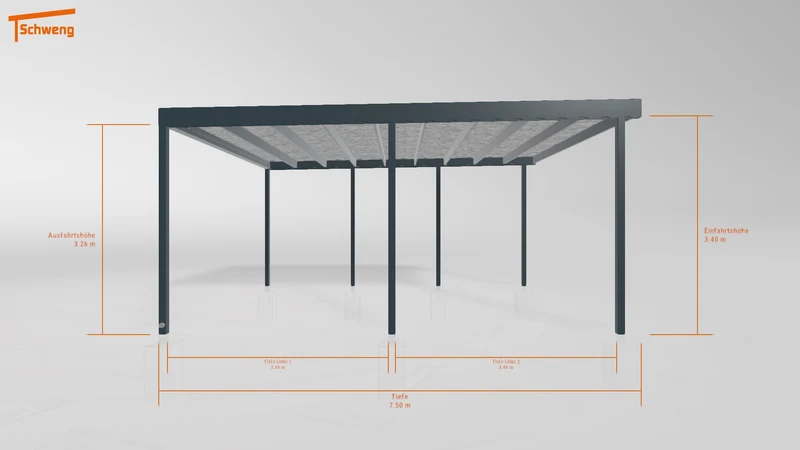 #DE Schweng Flachdachcarport C600 (ID 42jmmy) #MTG