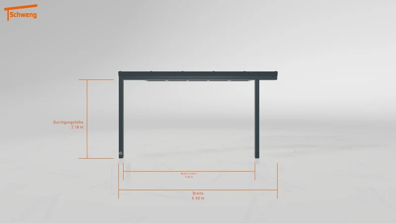 #DE Schweng Pultdachcarport S350 (ID 9wpk95)