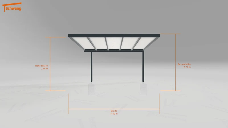 #DE Schweng Pultdachcarport S350 (ID 9wpk95)