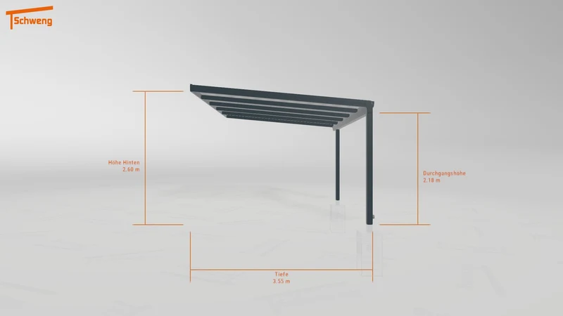 #DE Schweng Pultdachcarport S350 (ID 9wpk95)