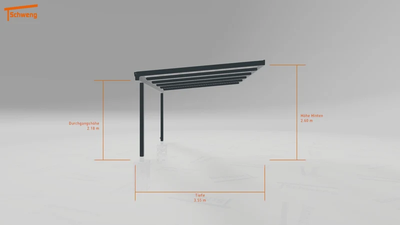 #DE Schweng Pultdachcarport S350 (ID 9wpk95)