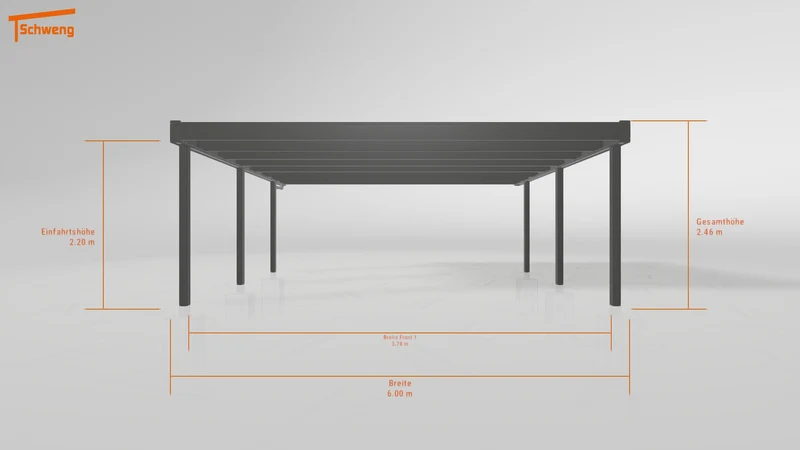 #DE Schweng Flachdachcarport C600 (ID 9wvk4p) #MTG