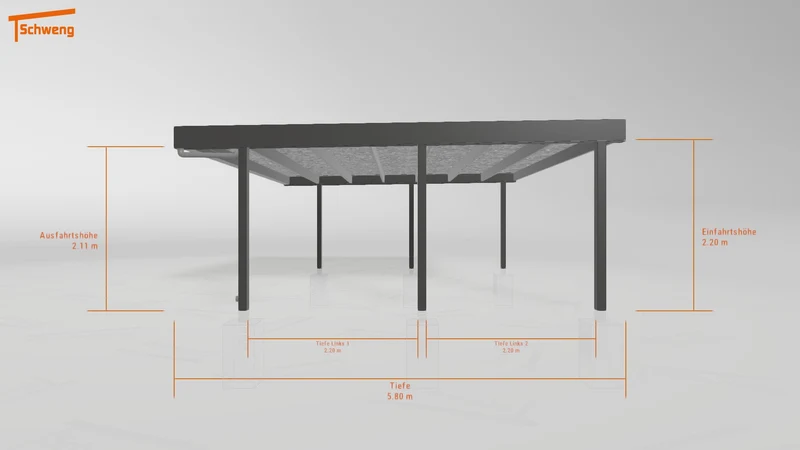 #DE Schweng Flachdachcarport C600 (ID 9wvk4p) #MTG
