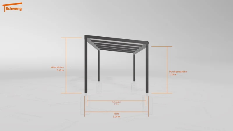 #DE Schweng Terrassenüberdachung S350 (ID 85pnzq)