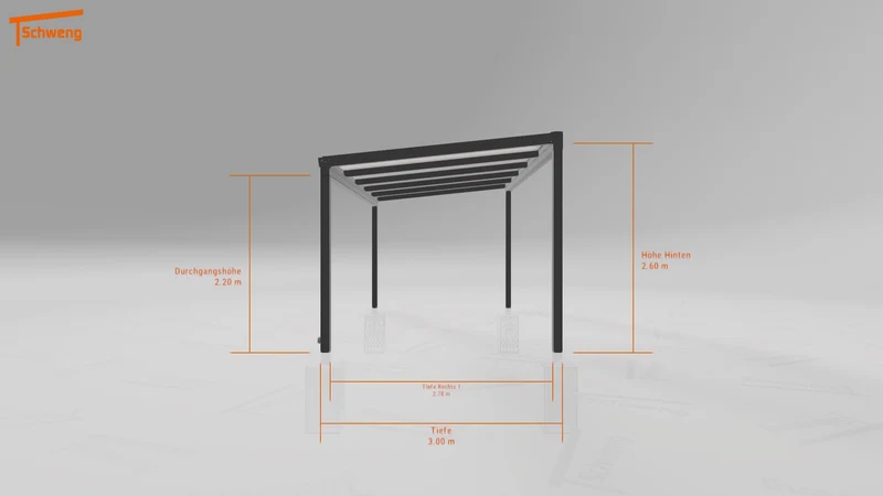 #DE Schweng Terrassenüberdachung S350 (ID 85pnzq)
