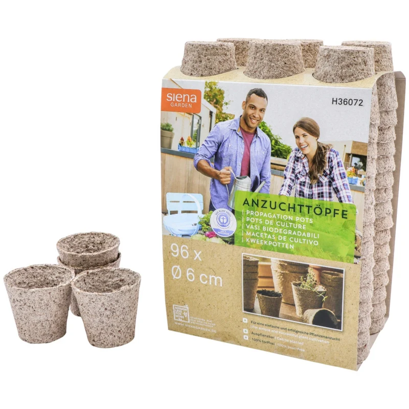 SIENA GARDEN Bio Anzuchttöpfe, rund