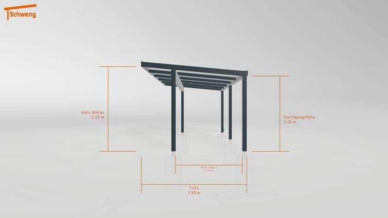#DE Schweng Terrassenüberdachung S400 (ID jj4q8n)