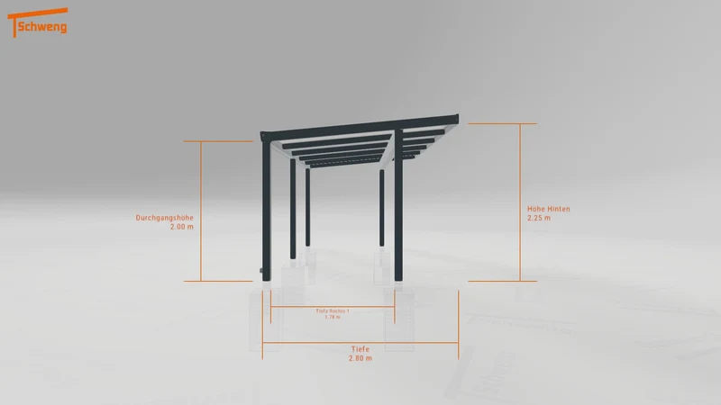 #DE Schweng Terrassenüberdachung S400 (ID jj4q8n)