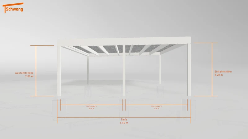 #DE Schweng Flachdachcarport C600+ (ID ygvqvv) #MTG