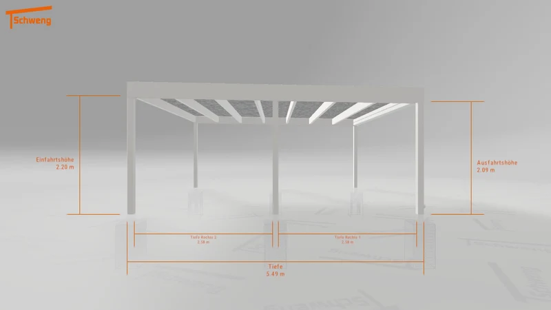 #DE Schweng Flachdachcarport C600+ (ID ygvqvv) #MTG