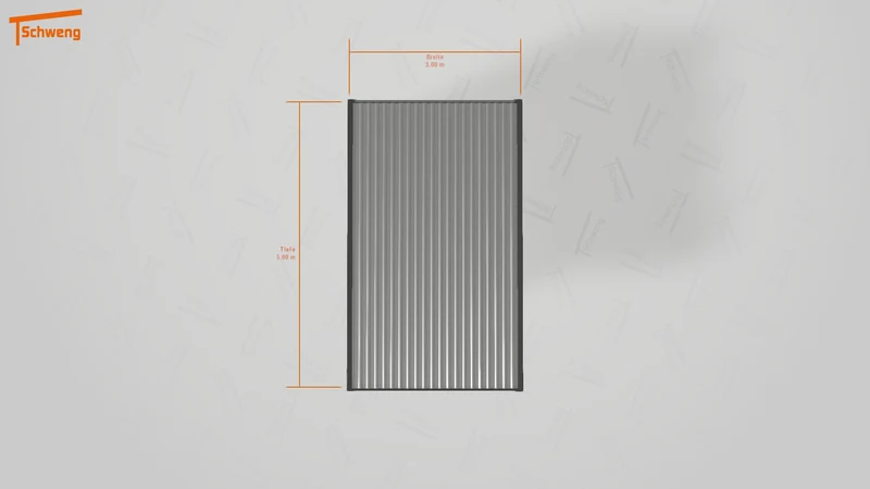 #DE Schweng Flachdachcarport C600 (ID 8528pm)