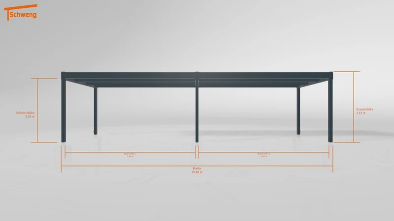 #DE Schweng Flachdachcarport C600+ (ID 9wpkxq)