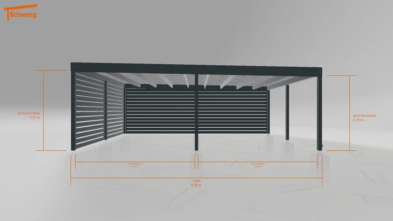 #DE Schweng Flachdachcarport C600 (ID 77j7g7) #MTG