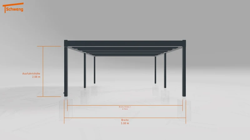 #DE Schweng Flachdachcarport C600 (ID rjn74m)