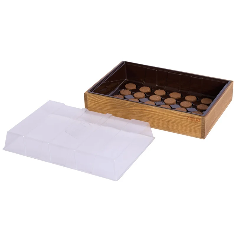 SIENA GARDEN Anzuchtkiste inkl. Quelltabs, Holz