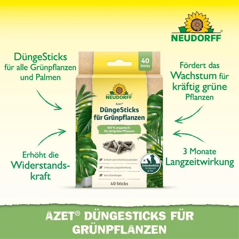 Azet Düngesticks für Grünpflanzen