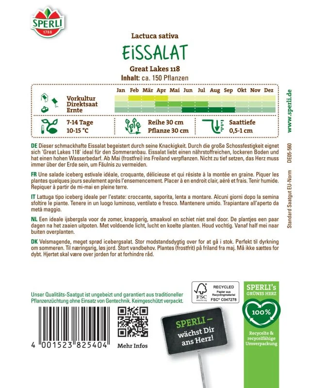 Eissalat Great Lakes 118