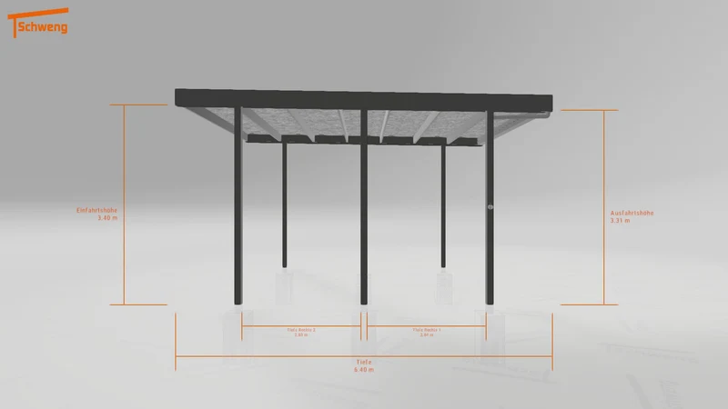 #DE Schweng Flachdachcarport C600 (ID 9wz8vv) #MTG