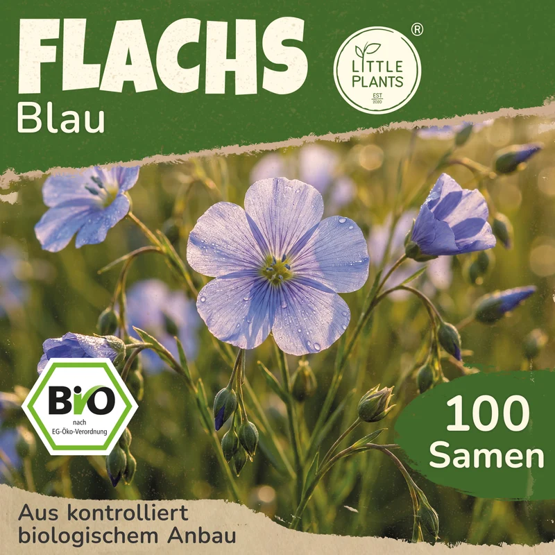Bio-Flachs (Blau)