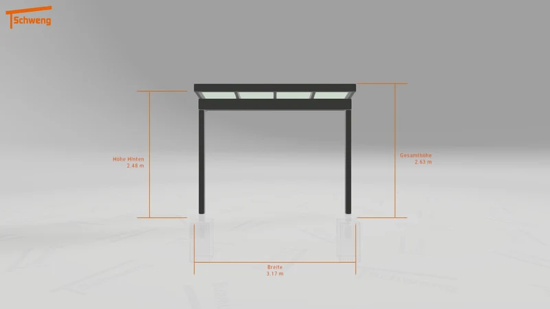 #DE Schweng Terrassenüberdachung S350 (ID bkgxjq)