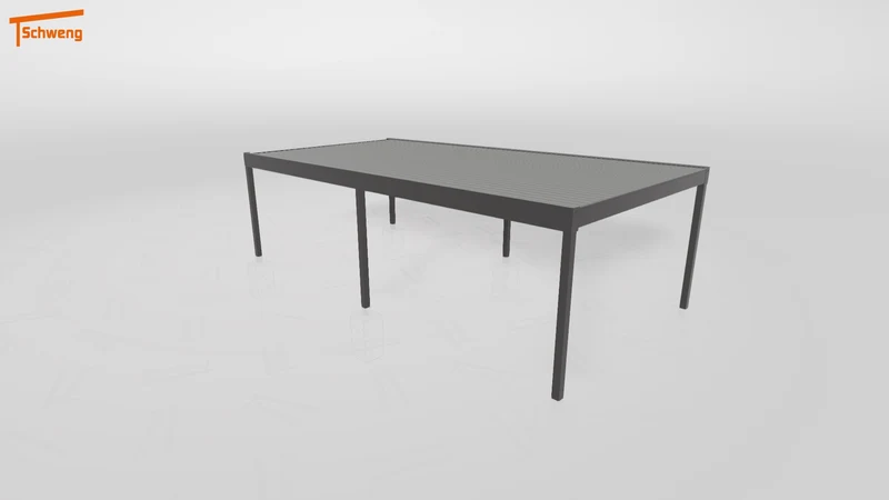 #DE Schweng Flachdachcarport C600 (ID w3b32b)