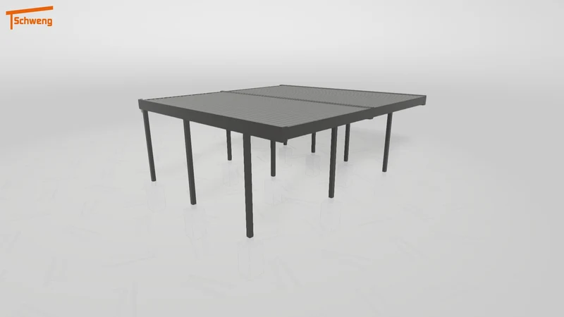 #DE Schweng Flachdachcarport C600+ (ID jj4jp8)