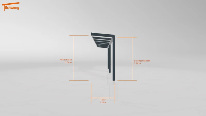 #DE Schweng Terrassenüberdachung S350 (ID 5mx333)