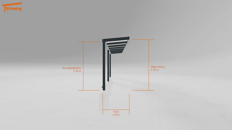 #DE Schweng Terrassenüberdachung S350 (ID 5mx333)