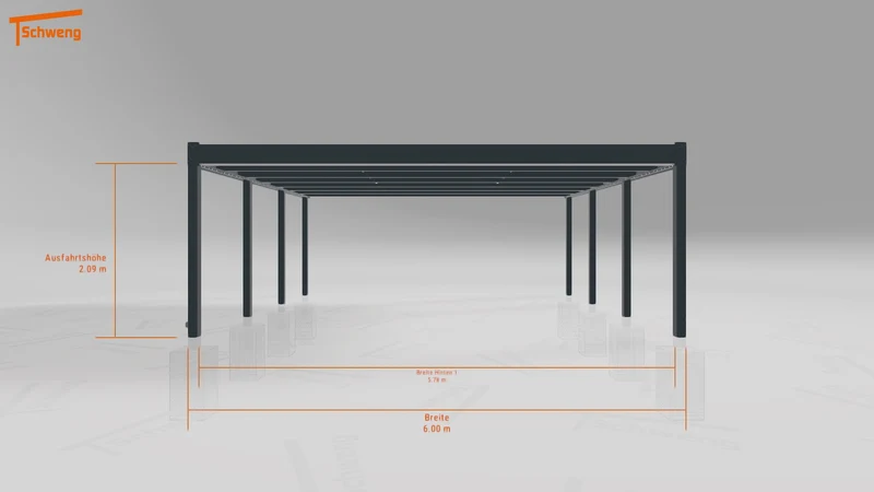 #DE Schweng Flachdachcarport C600+ (ID ygvqqg) #MTG
