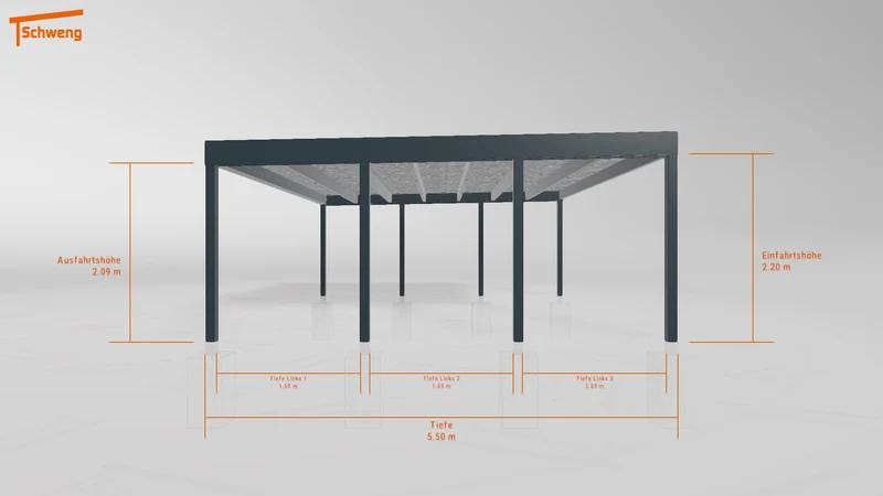 #DE Schweng Flachdachcarport C600+ (ID ygvqqg) #MTG