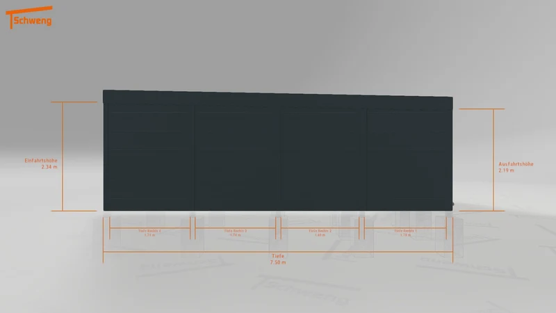#DE Schweng Flachdachcarport C600 (ID zb2mb5)