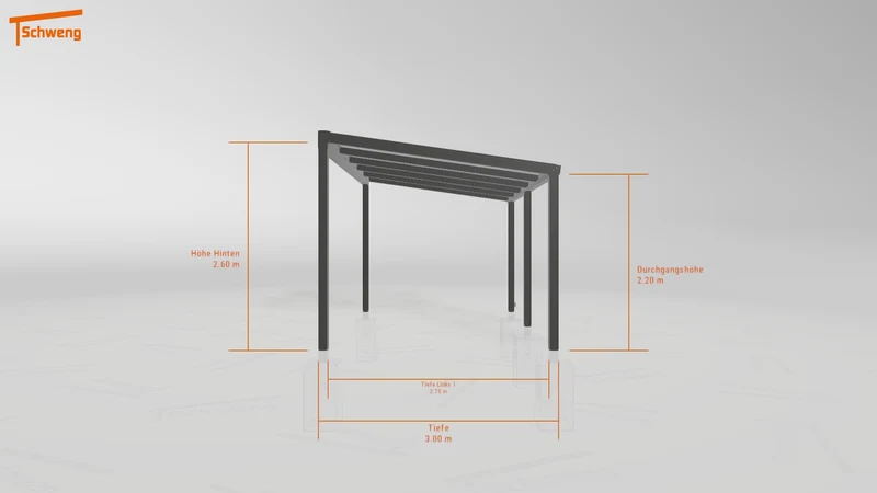 #DE Schweng Terrassenüberdachung S350 (ID 85bny7)