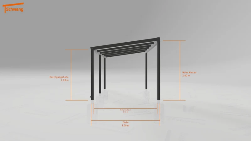 #DE Schweng Terrassenüberdachung S350 (ID 85bny7)